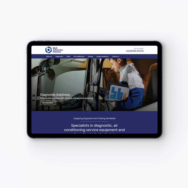 blyth automotive solutions responsive wordpress website